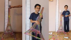 なんと10歳の子が製作！？3Dプリントペンを使用し120cmの素晴らしいエッフェル塔を製作